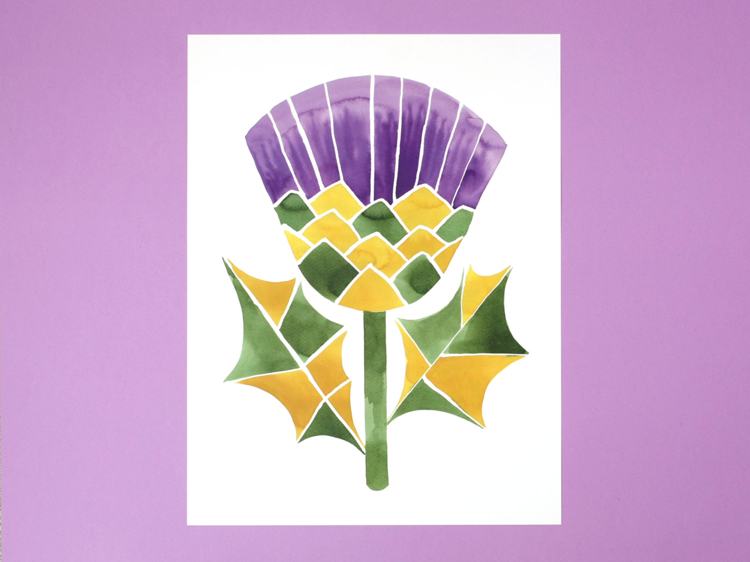 Affiche Fleur d'artichaut